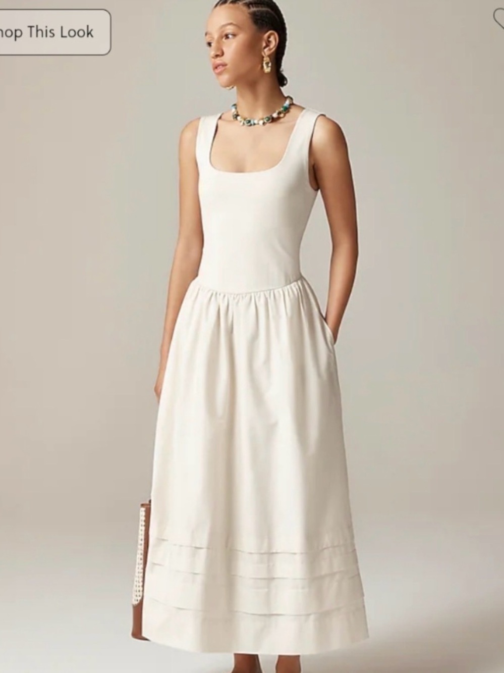 J.Crew Drop Waist Mixy Dress
